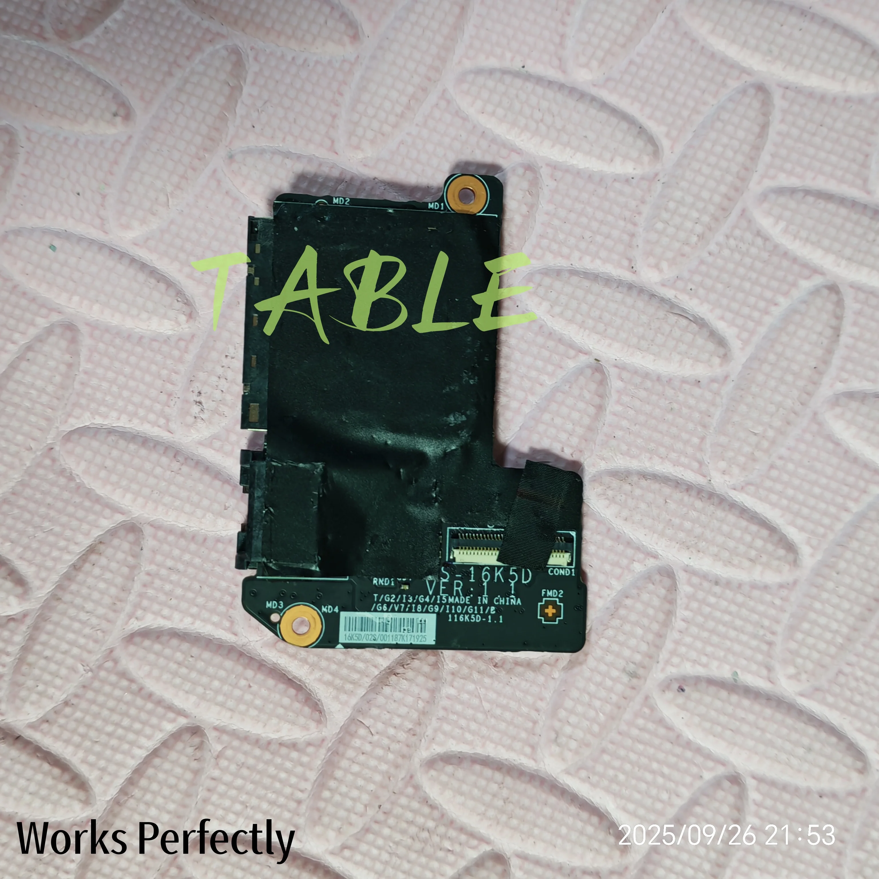 FOR MSI GS63 Card Reader Board STEALTH-010 MS-16K5D 607-16K5D-02S