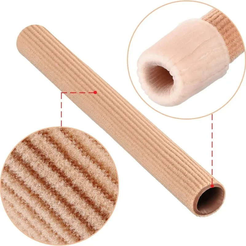 Elastic Gel Toe Protectors, Anti-friction Foot Guards, Soft Fiber Toe Tube Foot Care Sleeves