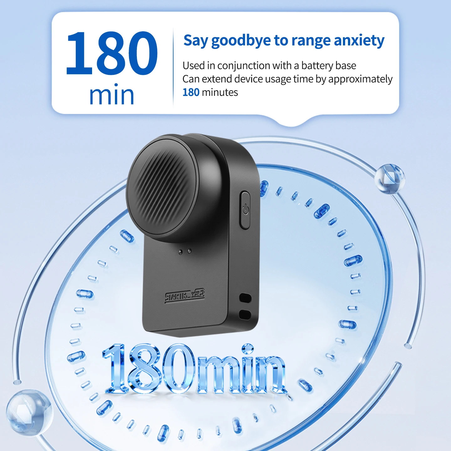 Magnetic Charging Dock for Insta360 MIC Air Charger 40min Fast Charge 180min Extended Runtime Vlog Portable Power Base Accessory