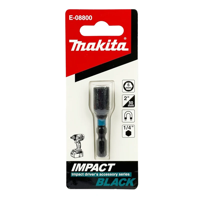 MAkita E-08800 Impact Black Magnetic Sleeve Drill Bit Fixing Durable High Hardness Metal Tool Attachments