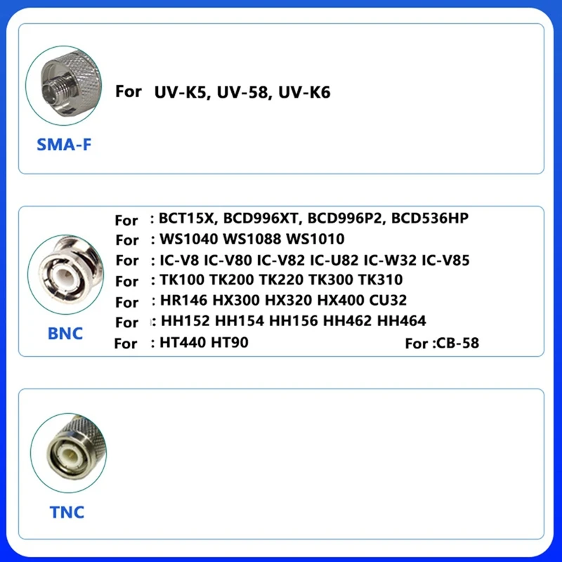 ●27MHZ Telescopic Antenna SMA-F Connector Aerial for Short Wave Radios Walkie Talkie Rod Antenna-ABFB