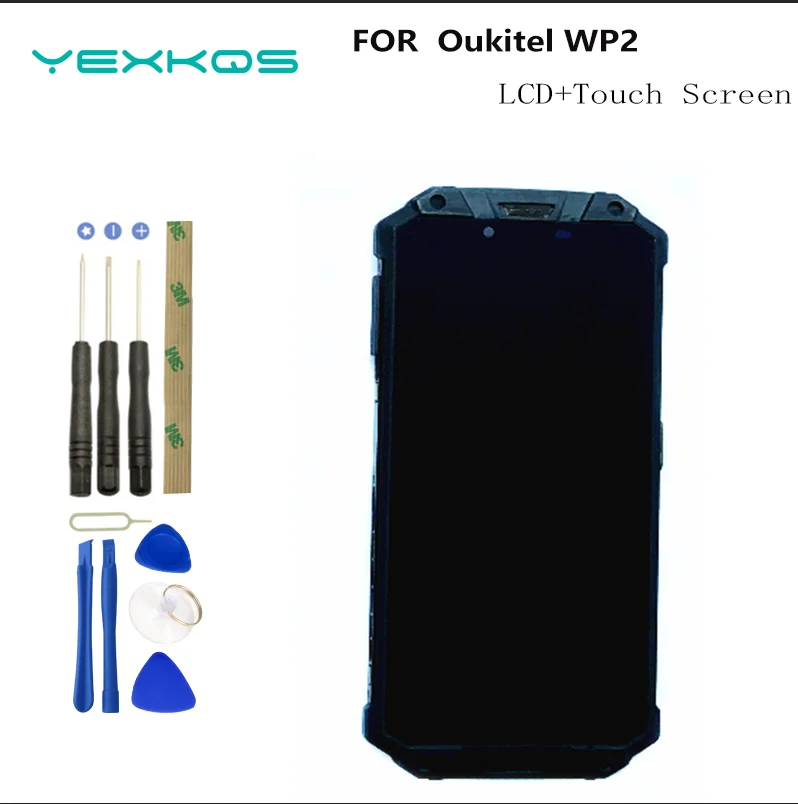 

Original LCD Display For Oukitel WP2 Touch Screen With Frame Digitizer Assembly Replacement Parts