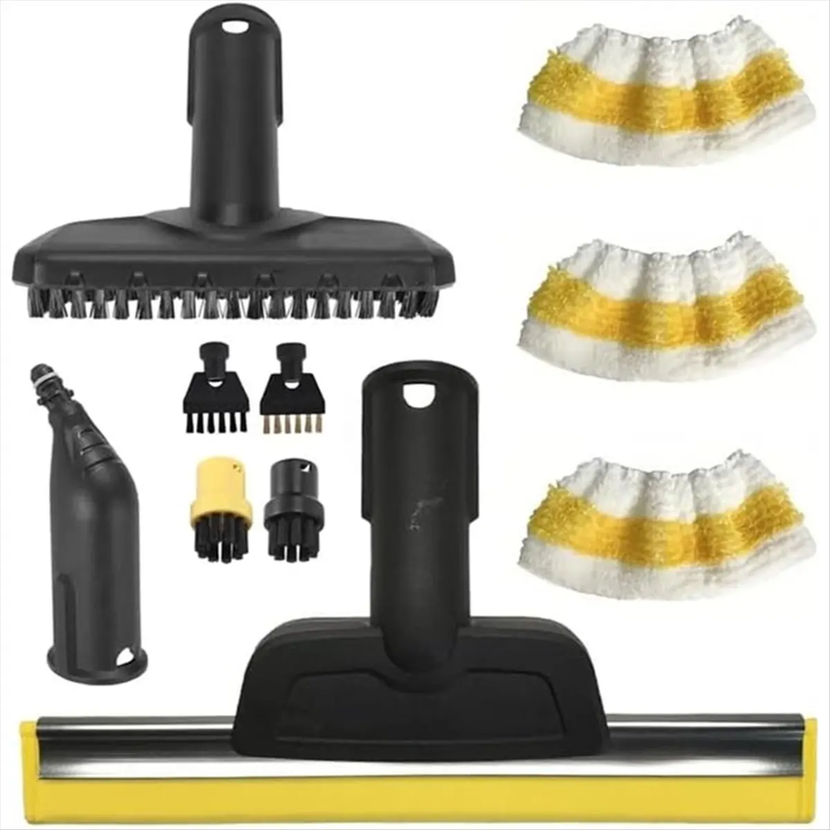 For Steam Cleaner Accessories SC1 SC2 SC3 SC4SC5,Steam Cleaner Brush Set,Including Curved Nozzle,Window Squeegee [2026 tpuae]