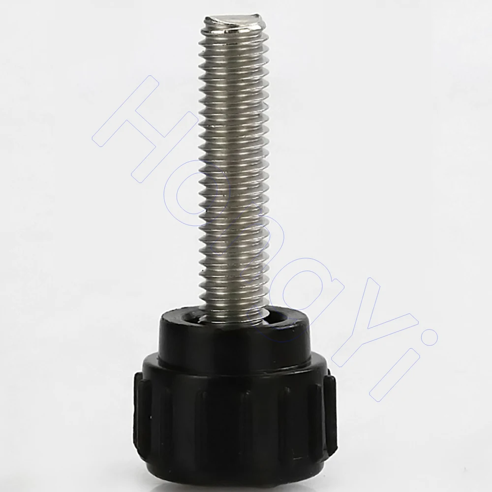 M3 - M6 Hand Knob Screws 304 Stainless Tightening Thumb Screw Round Head Plastic Knurled Thread Clamping D14 D18 D25 Nuts Knob