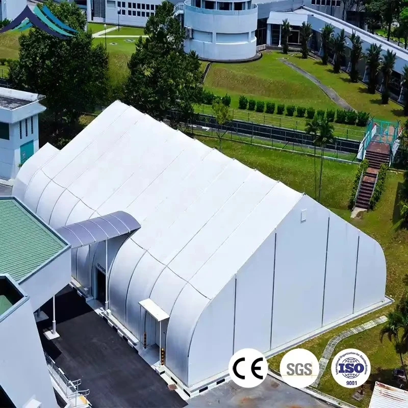 Custom Large Curved Roof Marquee Tent Aluminum Frame Outdoor Event Sports Court Football Wedding Party Exhibition Tent Design