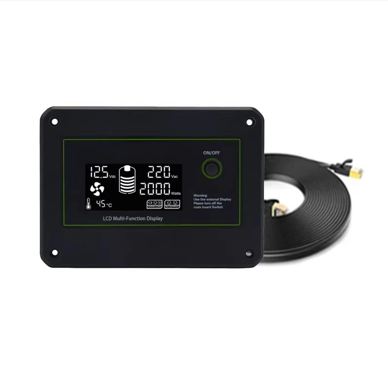 Electric Inverter Remote Control Switch 1500w 2000w 3000w External Meter LCD Display