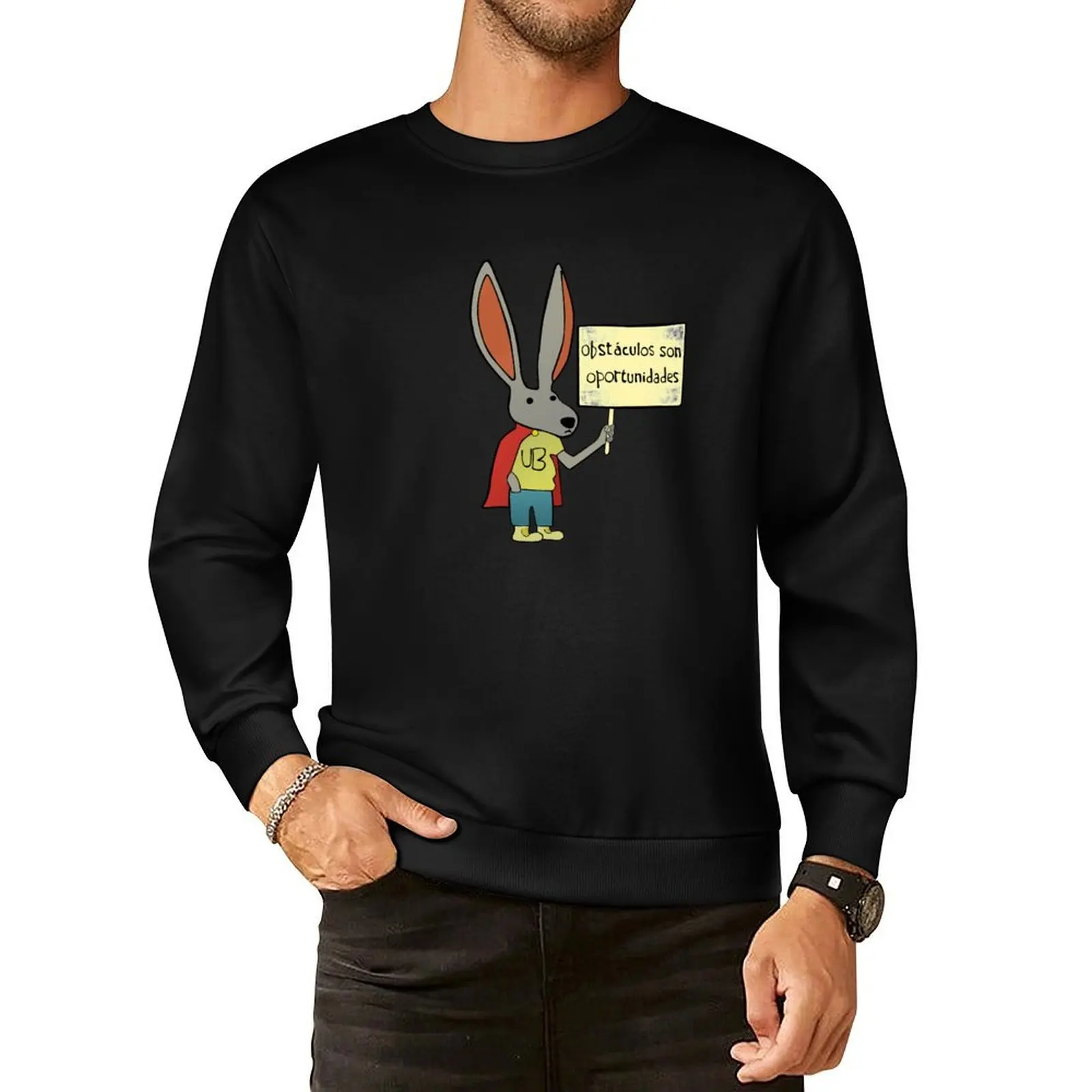 

Ultra Bunny with a Sign - Rick Flag shirt Pullover Hoodie men's sweat-shirt set tracksuit new hoodies and sweatshirts