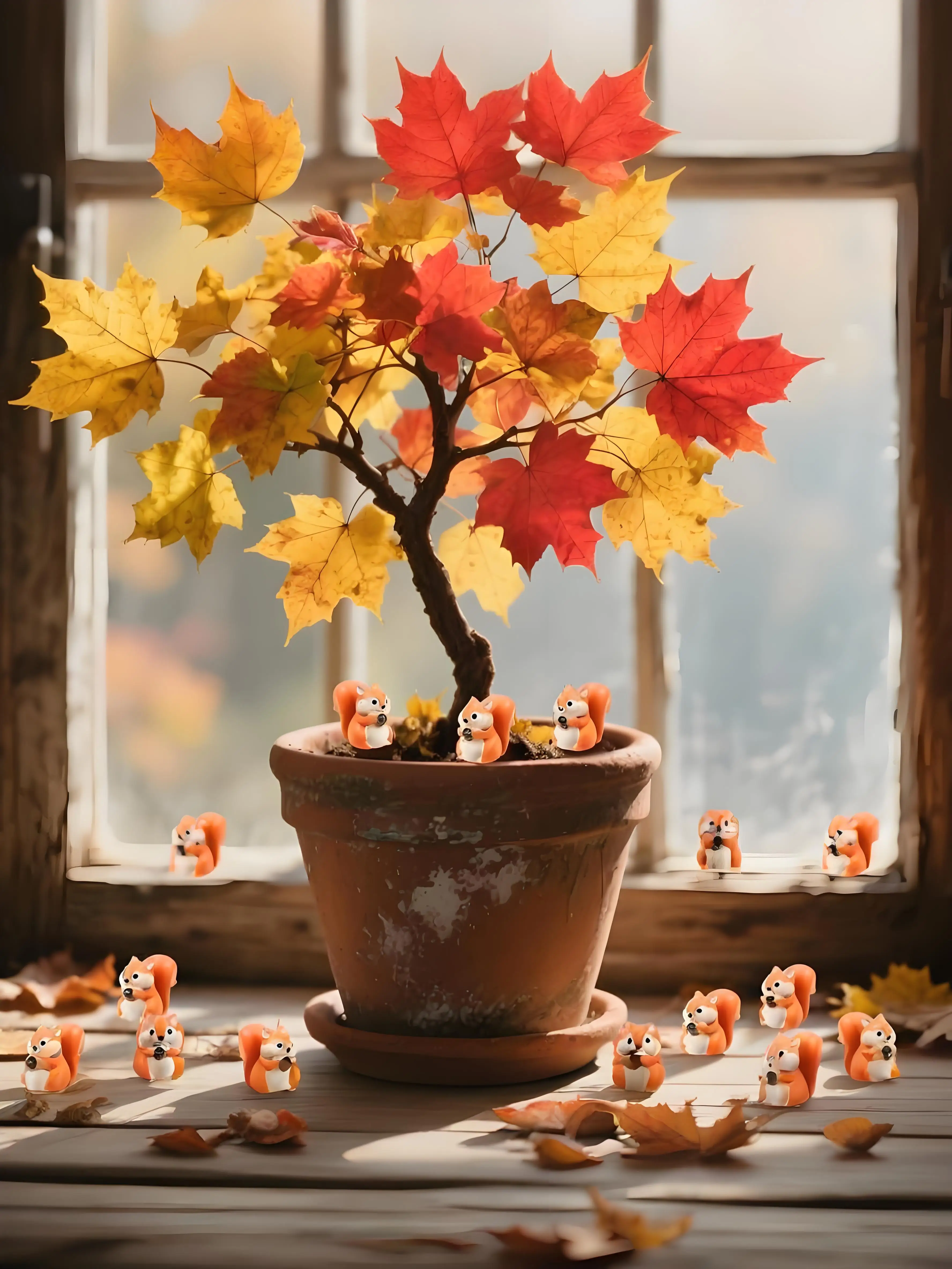 Mini Figurines d'écureuil en résine, 5/10 pièces, Figurines miniatures d'animaux pour bricolage, conteneur en verre de jardin féerique, décor de plante en pot