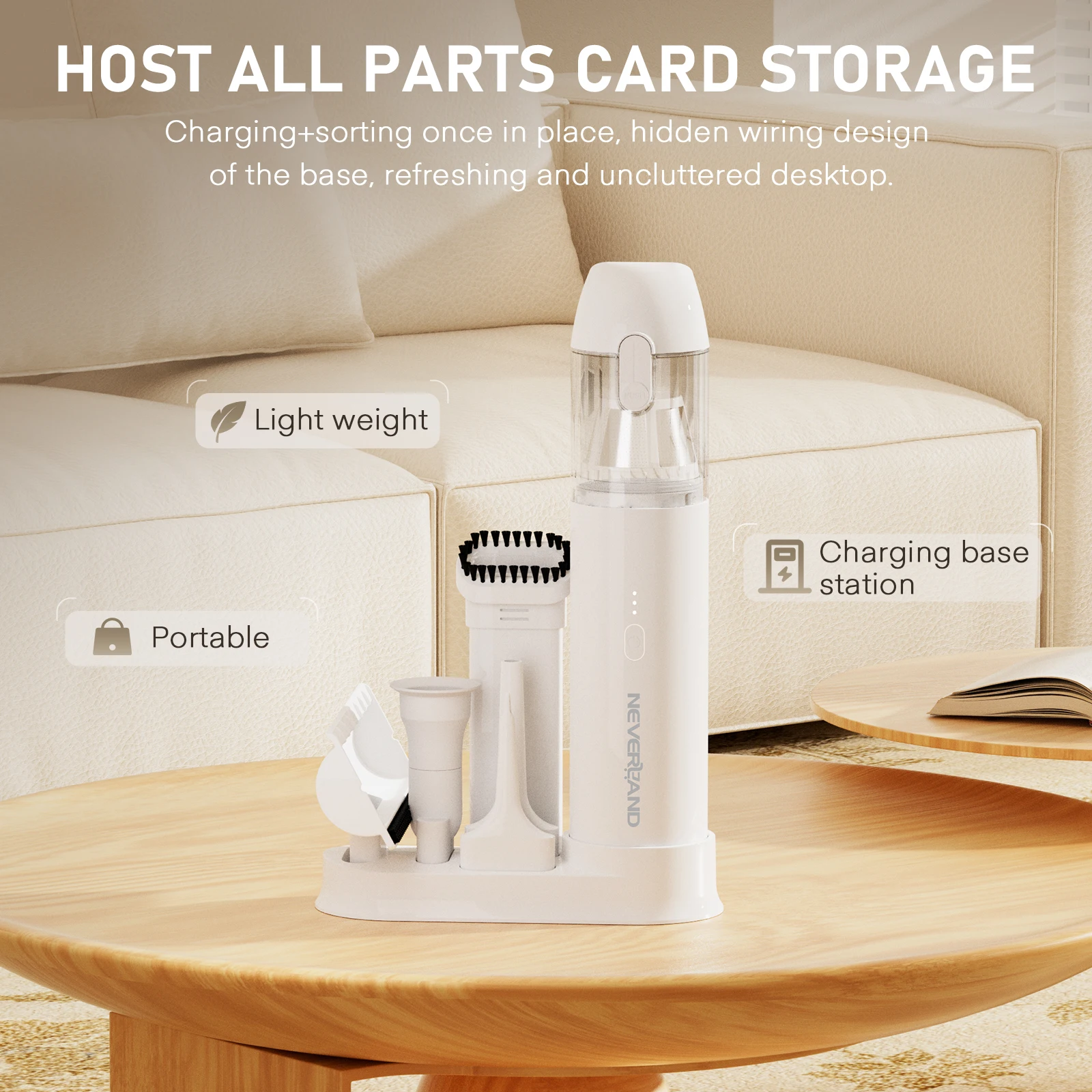 Miniaspiradora de coche de 18KPA, aspiradora portátil de mano de succión fuerte inalámbrica, soplador de plumero para electrodomésticos de coche