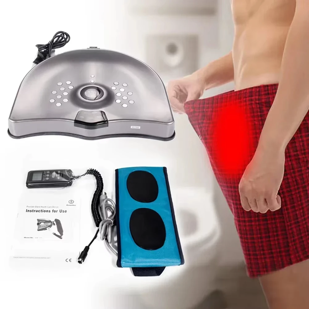 Electronic Magnetic Pulse Infrared Heating Therapy Prostate Stimulator Device