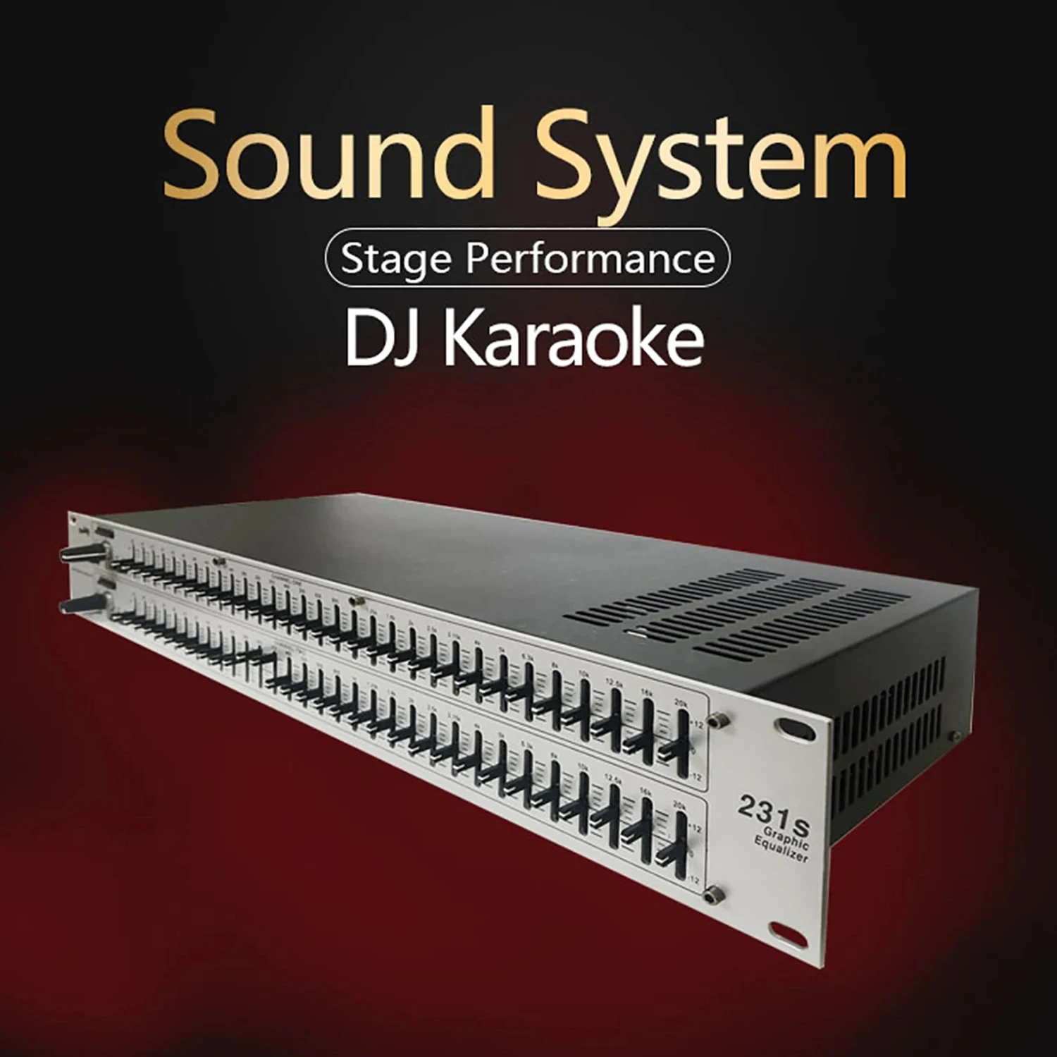 

GAX-231S Professional Sound System High Performance Dual Channel 31 Band Graphic Equalizer For Stage