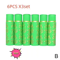 6PCS X3SET Dark Green Magic Spotting Lipgloss Lipstick Long Lasting Lip Liner Butterfly Green Lipstick Cosmetics Makeup Hot