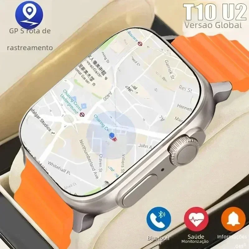 New Smart Watch T10 Ultra 2 Watch Ultra Gen 2 IWO Watch NFC Bluetooth Call Heart Rate Waterproof 2.2 Inch Wireless Fitness Watch