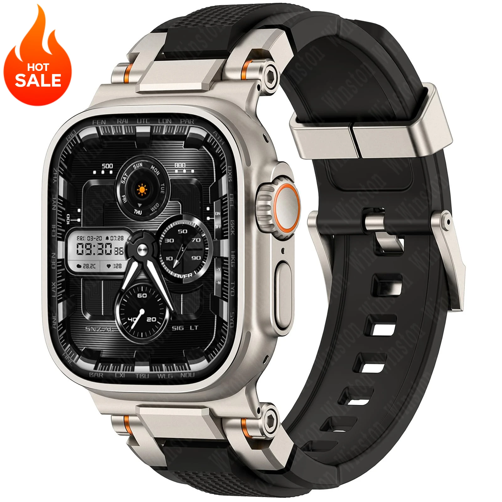 Herren-Sportarmband für Apple Watch Ultra 4 3 2 49mm 46mm 45mm 44mm 42mm Silikonband Armband für Iwatch Serie 12 11 10 9 8 7 6