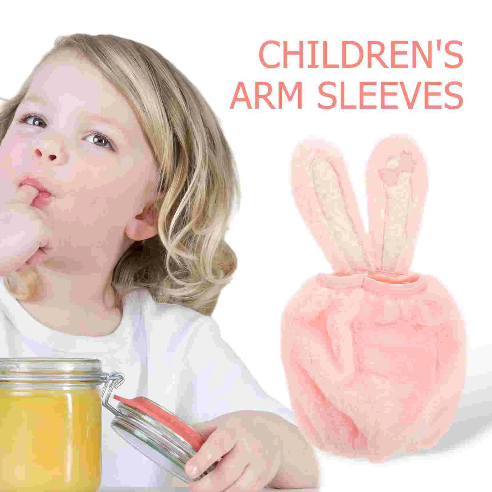 Cute Children's Sleeves Stuffed Animals for Kids Arm Kawaii Accessories Cartoon Pink Cuff Baby