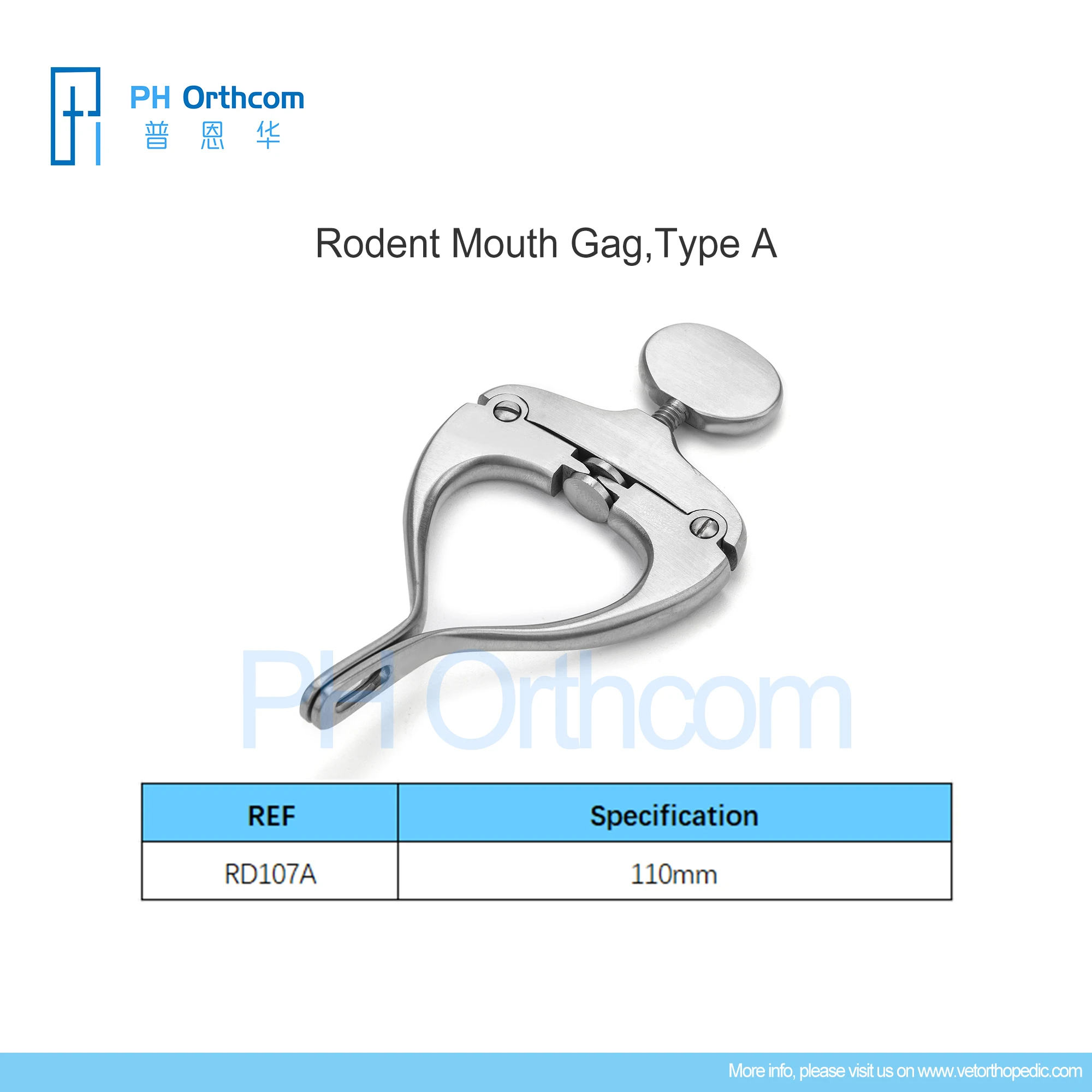 Rodent Mouth Gag Veterinary Orthopedic Instrumentation for Pet Care Medical Devices and Tools