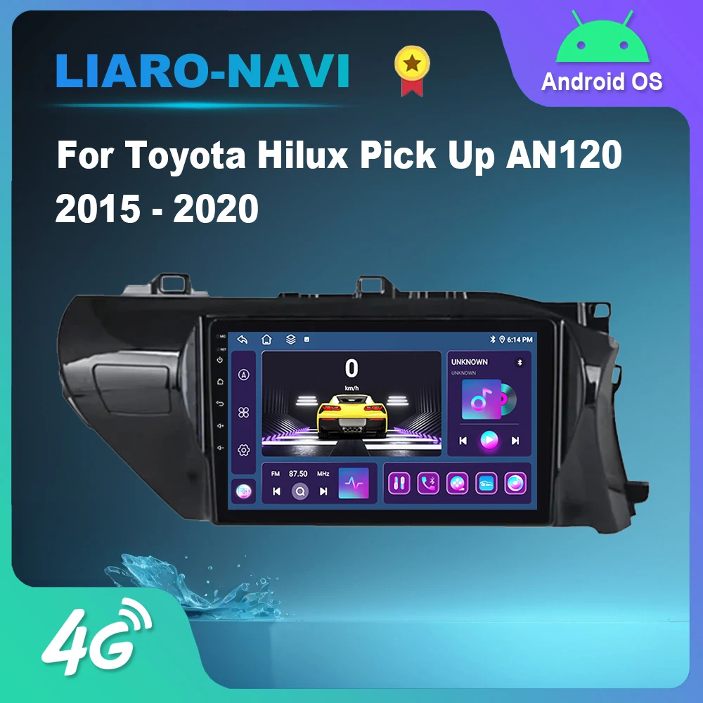 

for Toyota Hilux Pick Up AN120 2015 - 2020 Intelligence Android Auto Car Video Multimedia Player Right Hand Drvie GPS Navigation