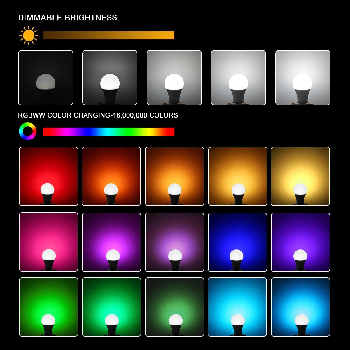 Inteligentna żarówka RGB E27 E14 GU10 Wifi Led Żarówka Smart Home Współpracuje z Apple Homekit Cozylife Alexa Google Home Siri Voice Contro