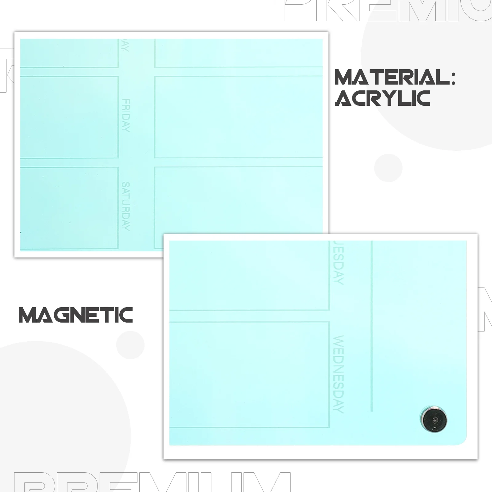

Acrylic Magnetic Dry Erase Reusable Memo Writing For Office Home To Do List Planner Fridge Message Board Weekly Schedule