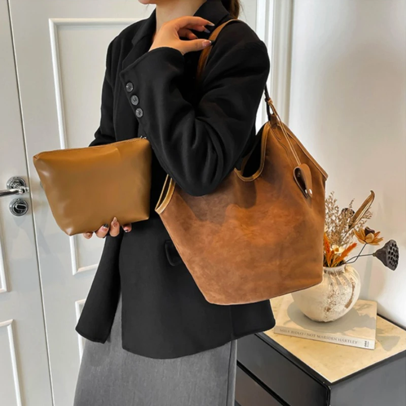 

Shoulder Crossbody Bags for Women 2026 New in Small Suede Fashion Tote Luxury Designer Female Purses Handbags Cosmetics Clutch