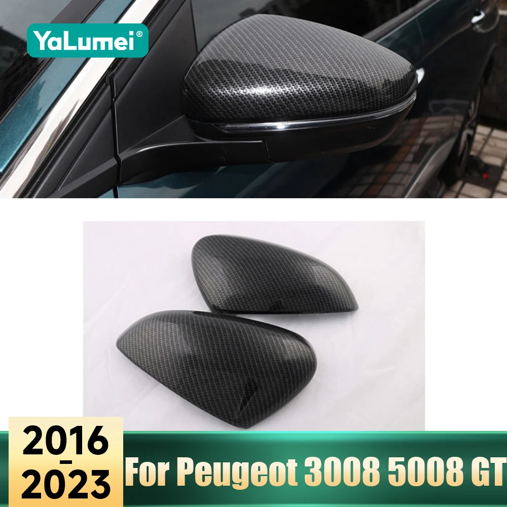 

Для Peugeot 3008 5008 GT Hybrid 2016-2023: накладки на зеркала заднего вида из ABS-пластика, аксессуары