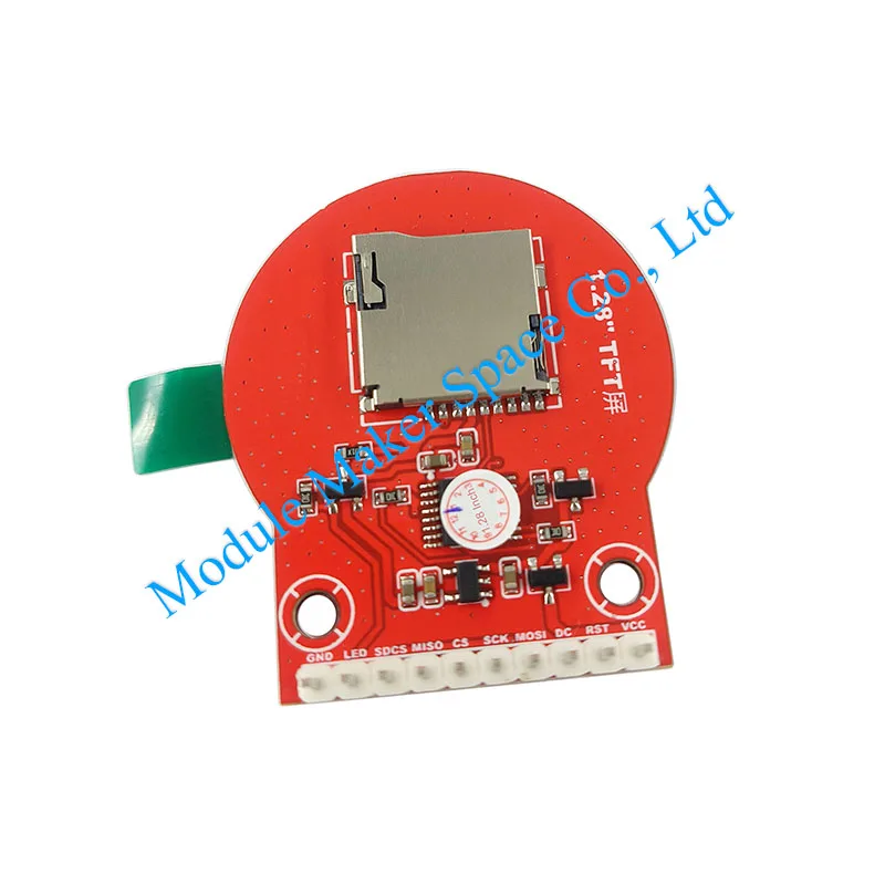 1.28 Inch Round LCD Display Module 240x240 with MicroSD Card Slot GC9A01A Driver SPI TFT Screen