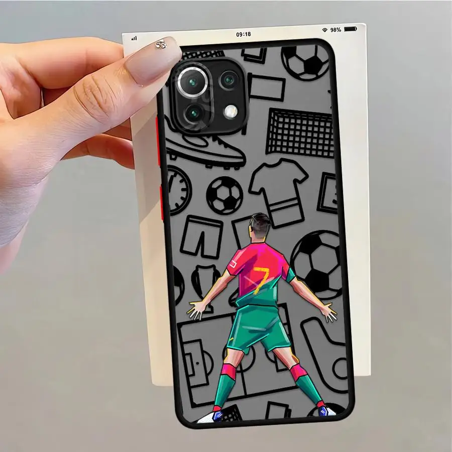 غطاء خلفي للهاتف لهاتف Xiaomi Mi 12x 10T 13 11 Lite 14 13 Pro 12T 11T كارتون كرة قدم رياضي رائع