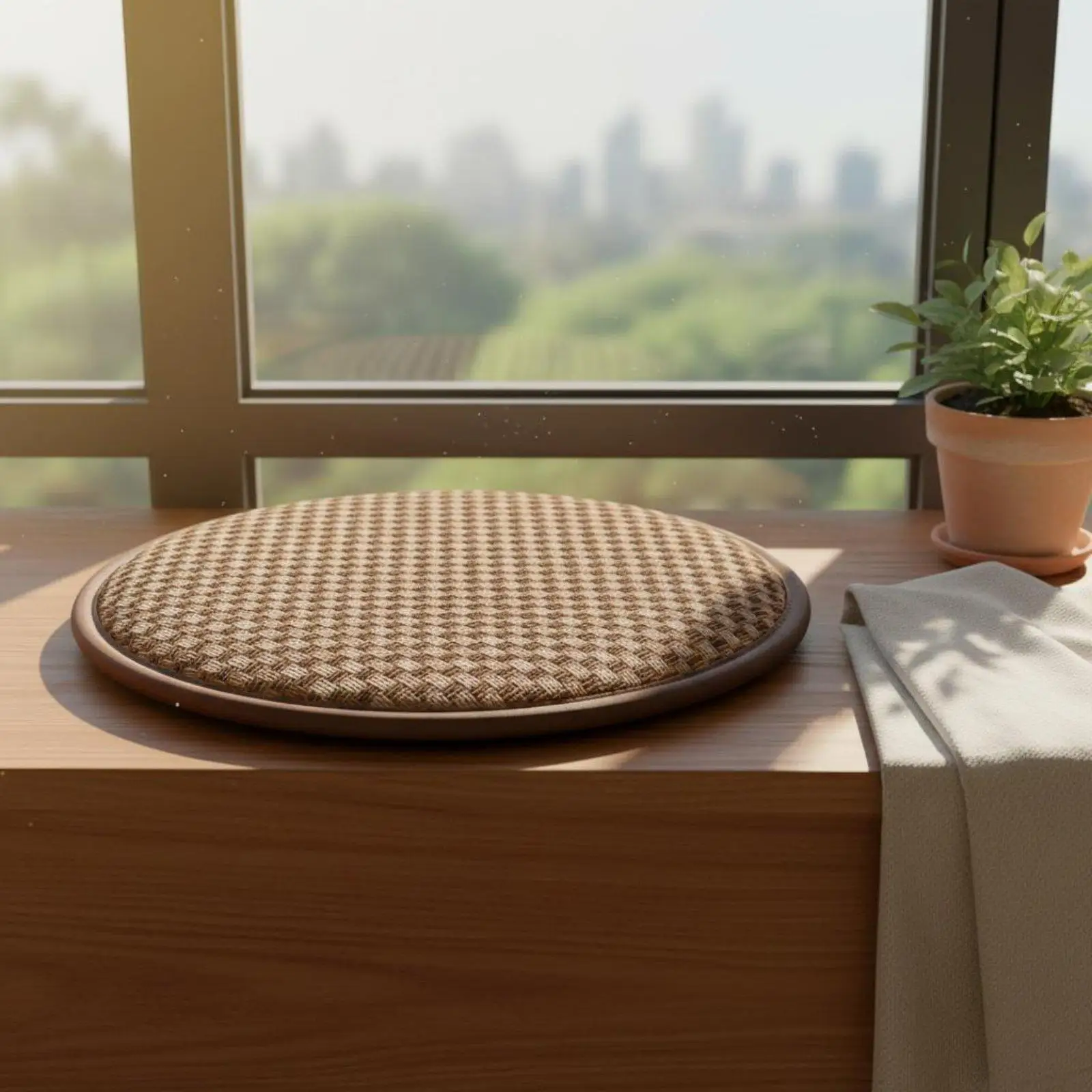 Japanese Design Meditation Mat Extra Thick Meditative Meditation Cushion Multi-Functional Japanese Design Floor Cushion for