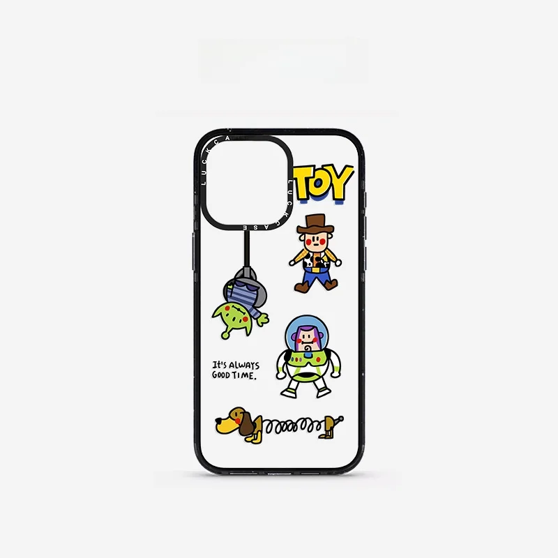 

QX Transparent Toy Design iPhone 15 pro Max Case Women's Fashion High Quality Cartoon Protective Cover Anti-Fall Eco-Fr...