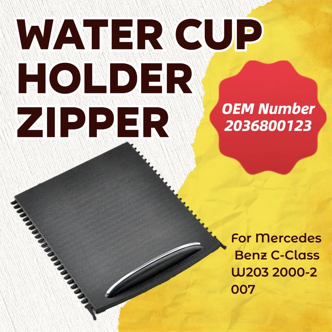 

2036800123 New Car Center Console Sliding Shutters Cup Holder Roller Shutter Cover For Mercedes-Benzhand C-Class W203 2000-2007