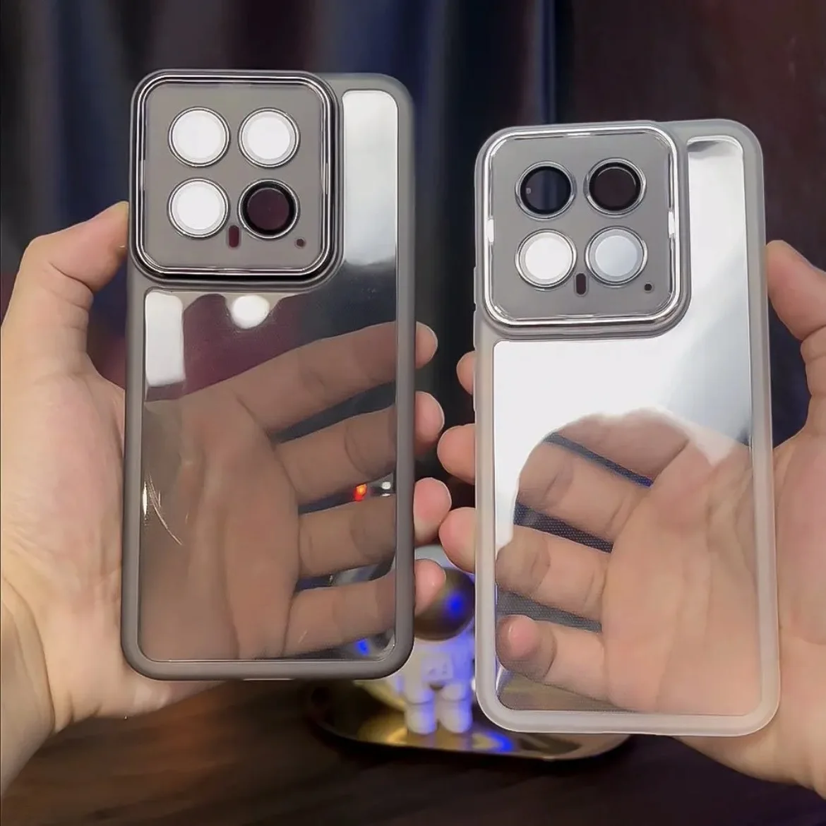 Luxus durchscheinende Silikon hülle für Redmi Note 13 Pro 12 11 10 5g 4g stoß feste Telefon abdeckung Kamera objektivs chutz zubehör