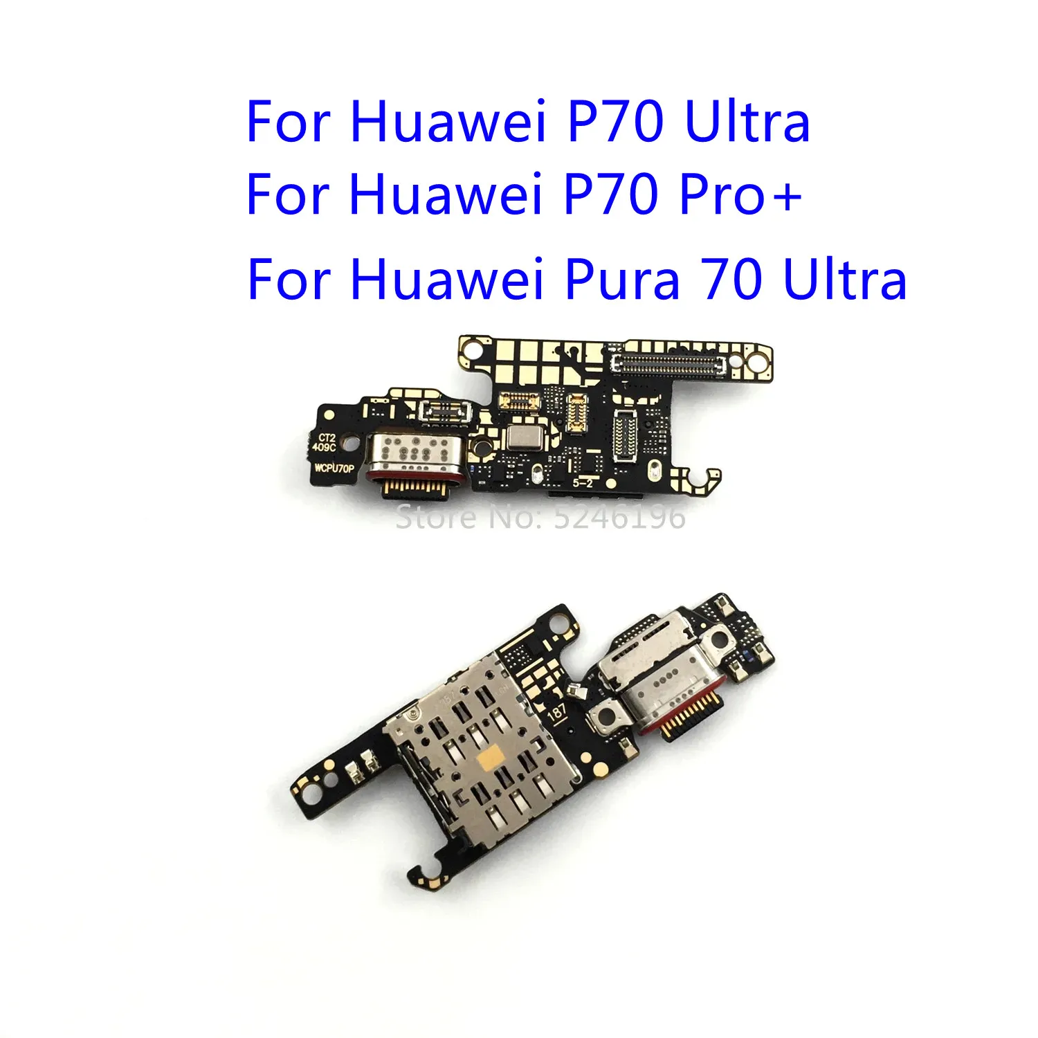 

1 шт. USB-порт для зарядки, разъем для зарядного устройства для Huawei P70 Pro Plus Huawei P70 Ultra Huawei Pura 70 Ultra, замена детали.