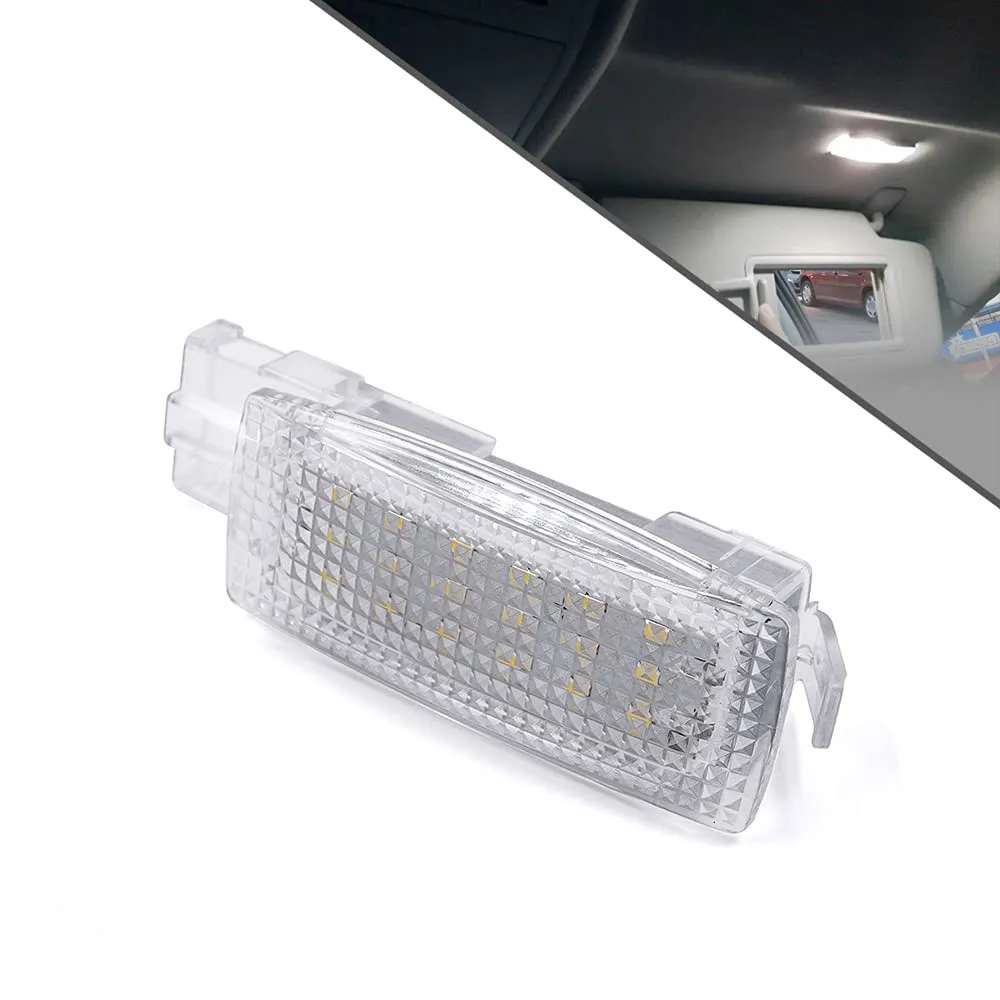 LED Interior Sun Visor Vanity Mirror Light for VW Volkswagen Golf 4 5 6 7 Passat B5 B6 B7 CC Polo Tiguan Jetta Car Reading Lamp