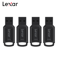 Lexar 128GB USB3.0 High Speed Pen Drive V400 32GB 64GB 256GB Reading 100MB/S Black Memory Stick Original USB Pen Drive for PC