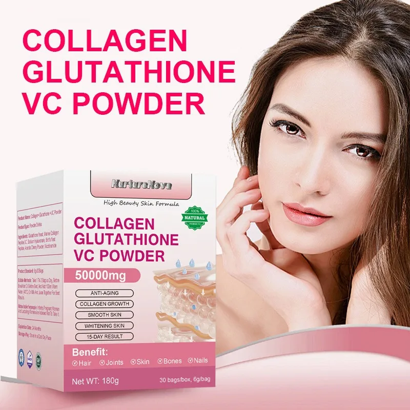 

Коллагеновый глутатион VC Powder - Антиоксидант - Богатая формула для здоровья кожи и общего здоровья