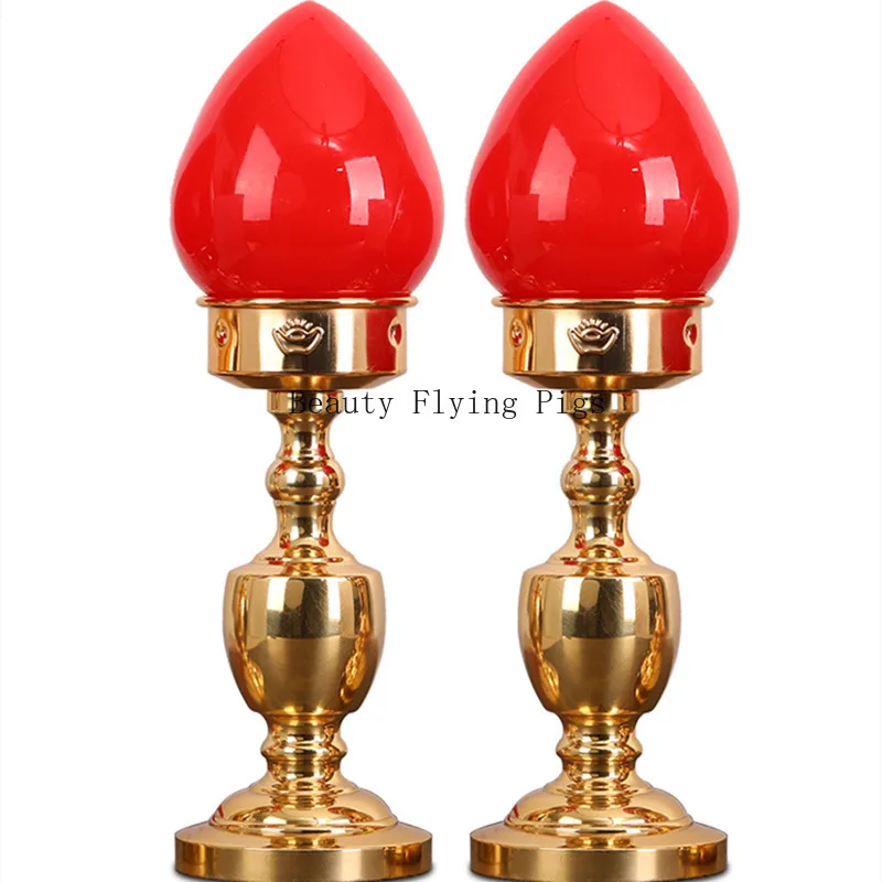 2PCS LED alloy Buddhist lamps holy bodies prayer decorations Christmas decorations