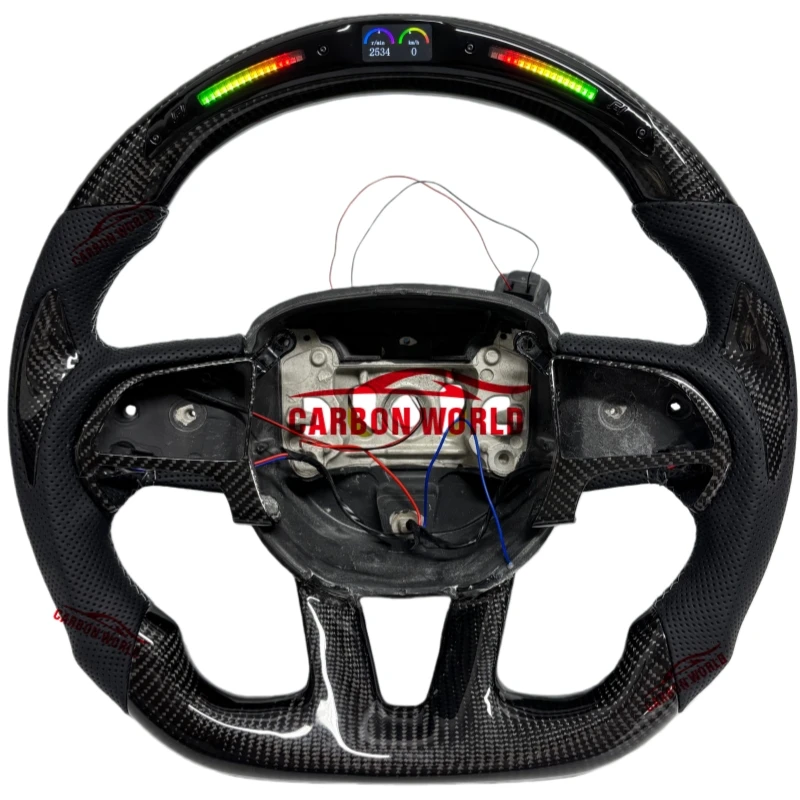 

Для Dodge Charger SXT/GT/RT/зарядное устройство/Challenger SRT 2015-2019 годов, спортивный руль из углеродного волокна