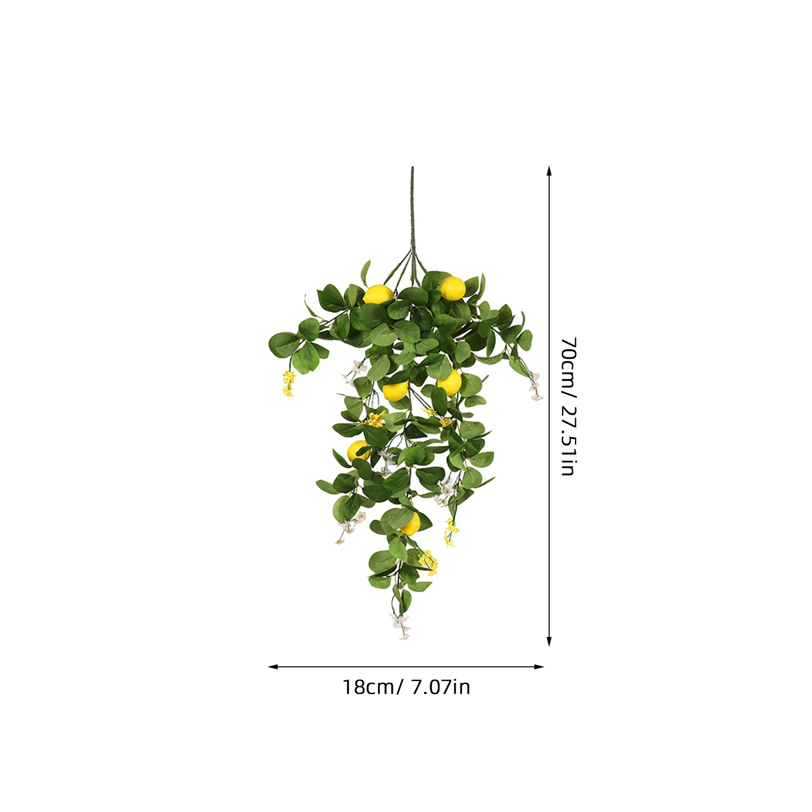 نباتات خضراء اصطناعية ليمون ديكور فروع محاكاة الفواكه ألوان زاهية عملية صور الدعائم غرفة نوم حفل زفاف #5