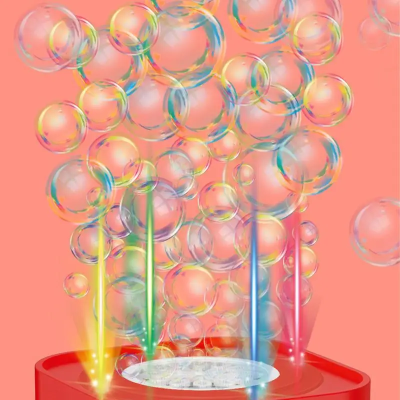 Firework-Shape Automatic Bubble Maker With Flash Lights Sound For Kids Outdoor Lawn Party Festival Celebrate Bubble Machine 2023