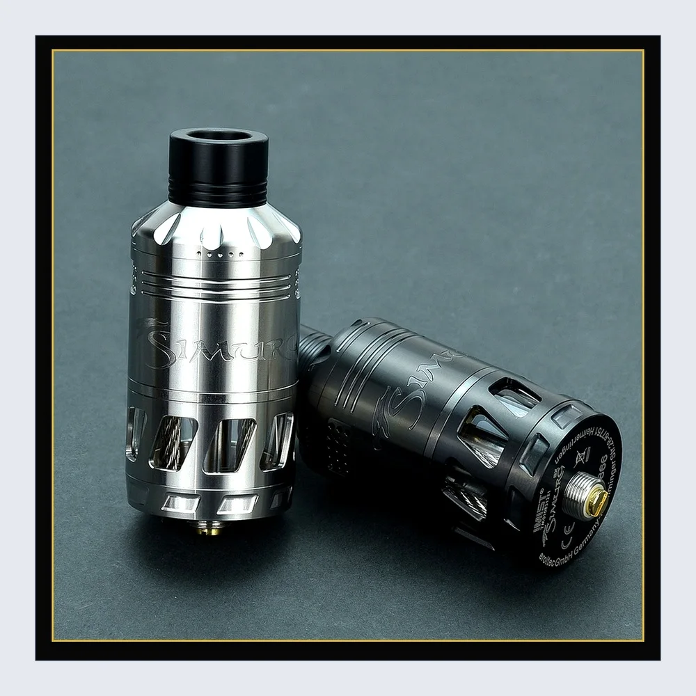 Simurg SX 25mm RTA Atomizer - 316 Stainless Steel, 6.5ml Top-Fill Rebuildable Tank for E-Cigarettes