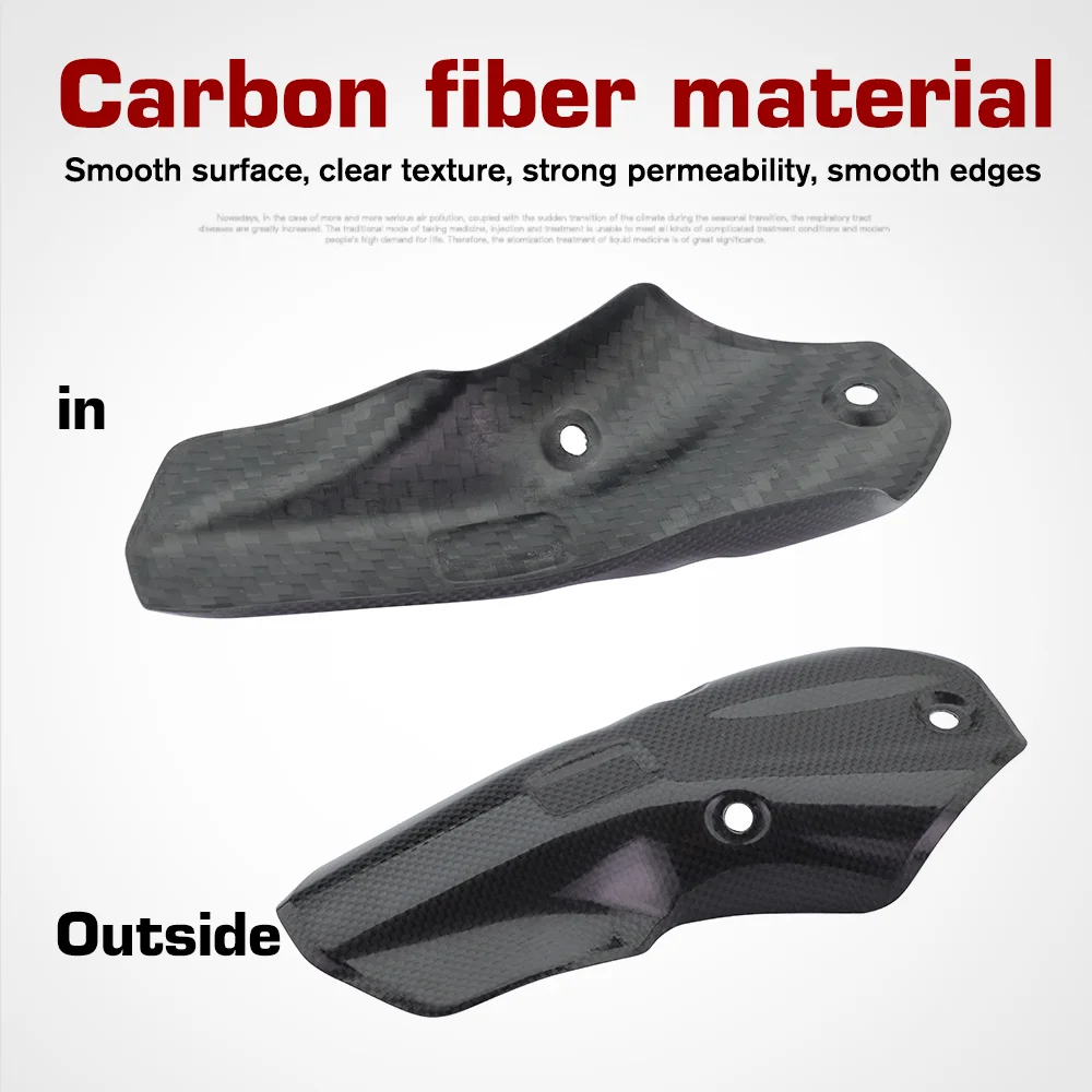 For R1250GS Adventure R1200GS R1200GS Motorcycle Real Carbon Fiber Exhaust Muffler Pipe Heat Shield Cover Accessories