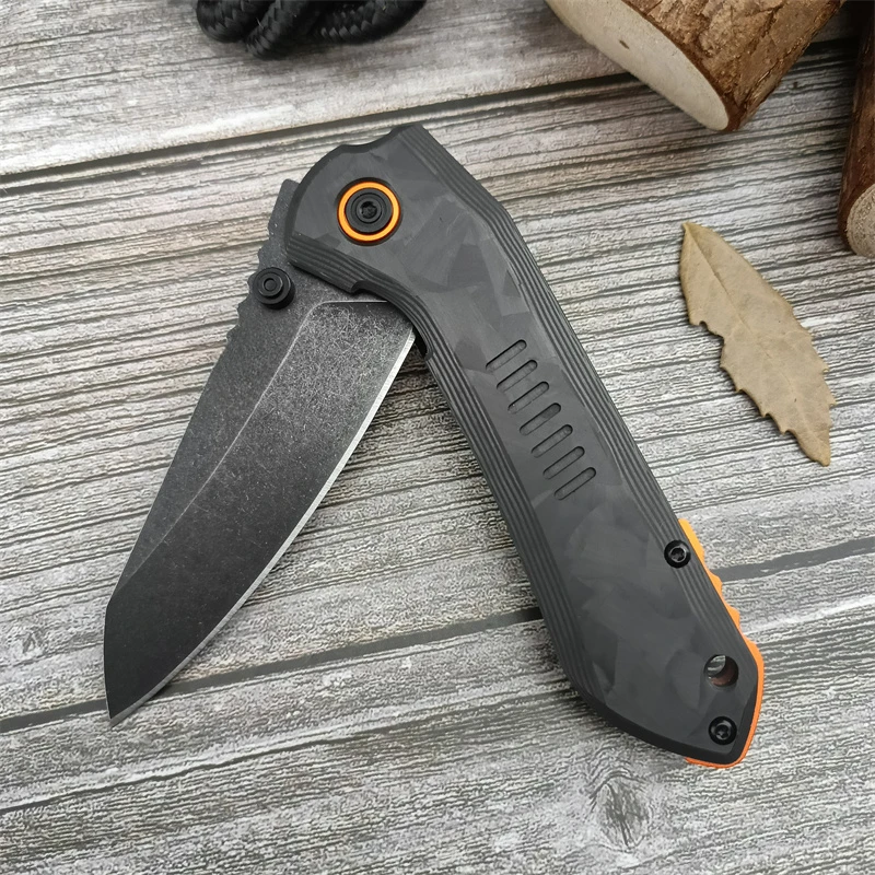 CR6280 folding knife, carbon fiber handle 8Cr13Mov Handle Outdoor Camping Tactical Hunting self-defense EDC tool