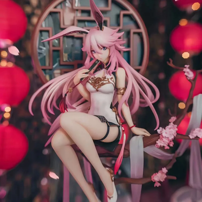 

Фигурка Чонсам ИИ Сакура Honkai Impact, милый Декор для комнаты, милые фигурки аниме, двухмерные декоративные фигурки, подарок