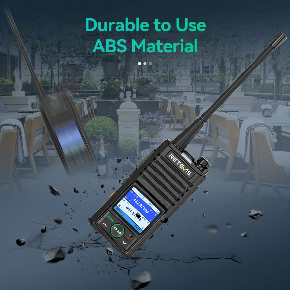 Retevis RB658 RB58 UHF Walkie-Talkies Bluetooth APP Programmierung KI-Rauschunterdrückung Walkie-Talkie Unterstützt iOS/Android für Hotels – Detail 5