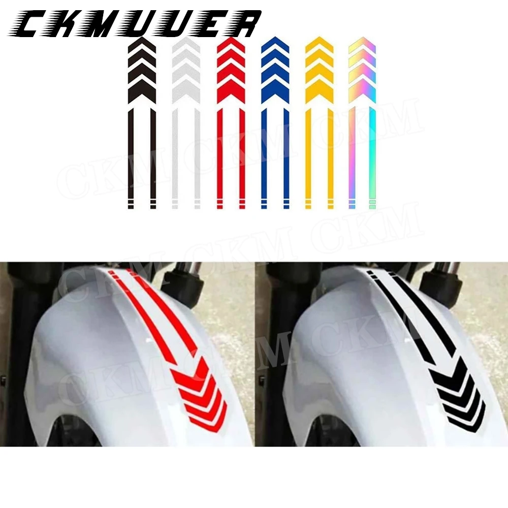 

Motorcycle Arrow Stripe Stickers Fender Paste Universal Waterproof Oilproof Reflective Motorbike Tape Decal Moto Accessories