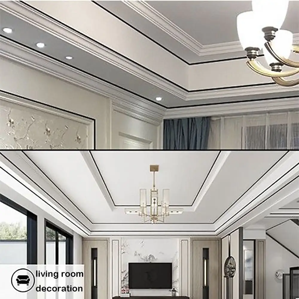 Ceiling Decor Line Self-adhesive Decoration Line PVC Waterproof Gold Tape Mirror Wall Sticker Background Wall