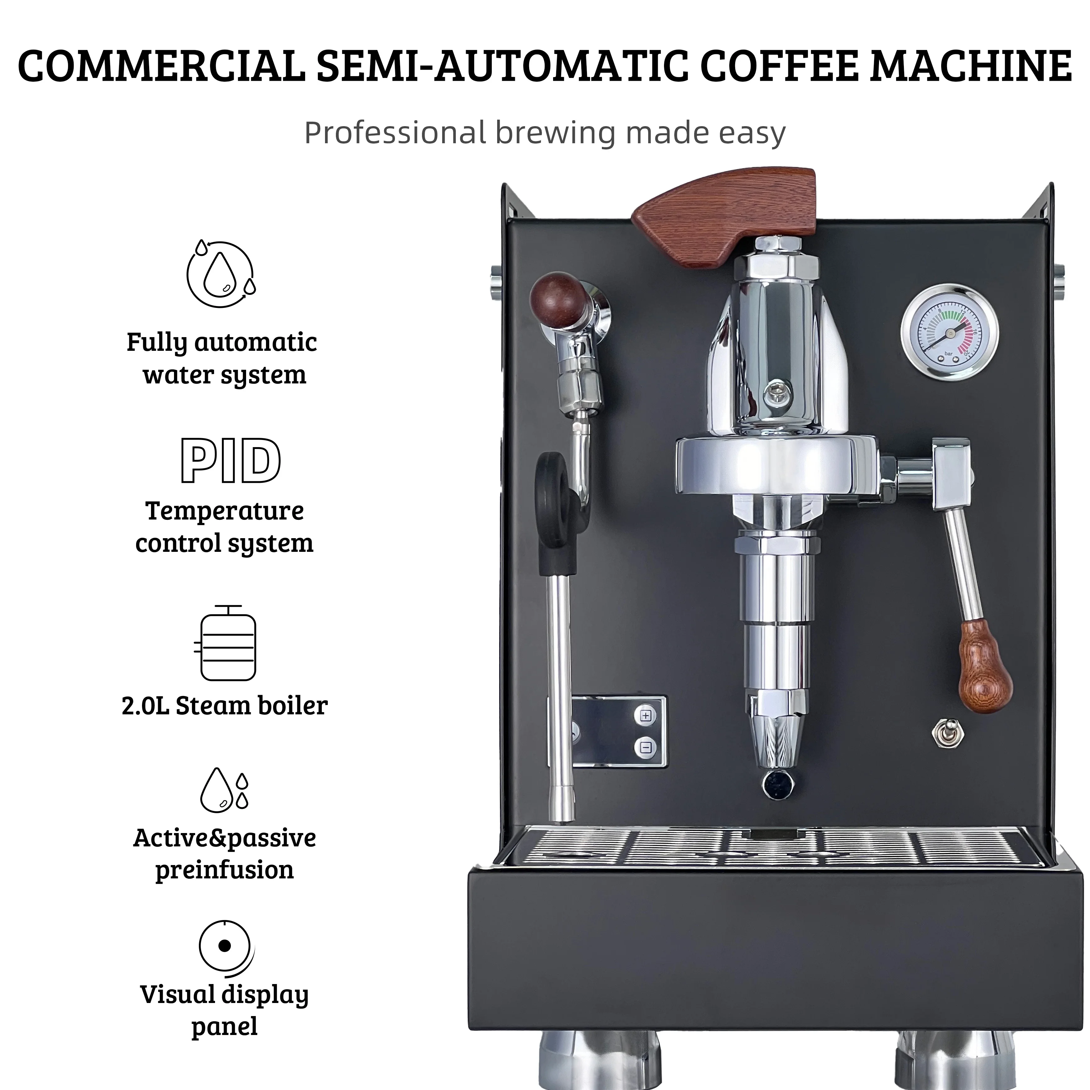 Półautomatyczna profesjonalna  – Espresso Machine 1 Group E61 recenzja i cena