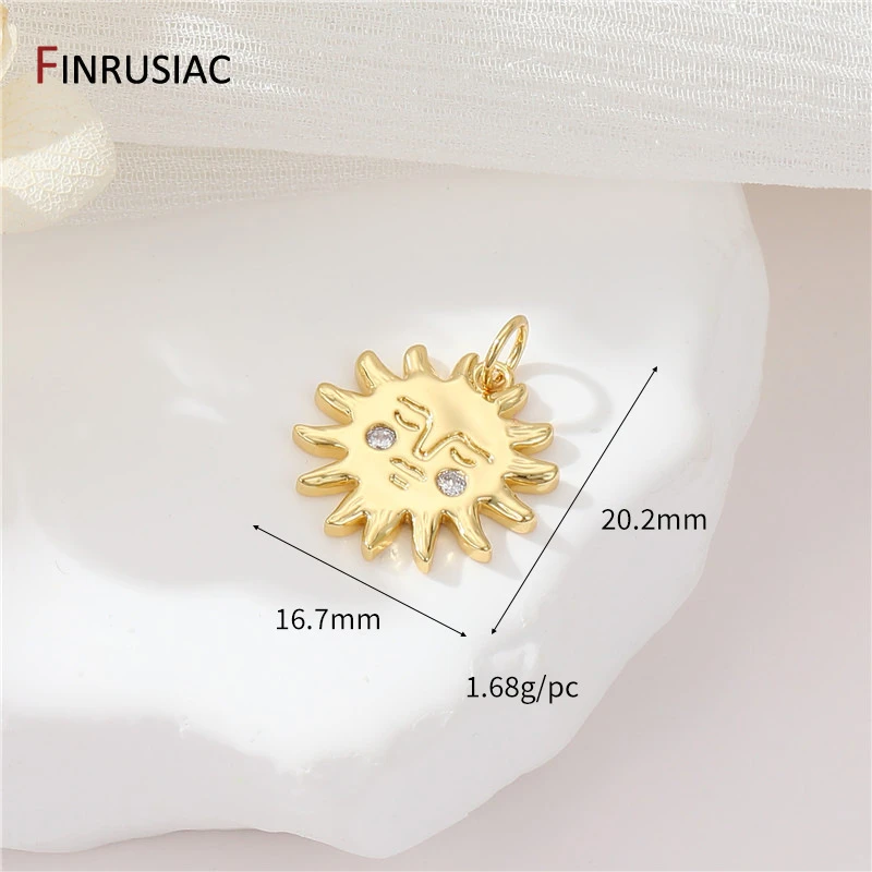 Evil Eye Charms für die Schmuckherstellung, 14 Karat vergoldetes Messing, Zirkon-Charms-Anhänger für DIY-Halskettenherstellung, Zubehör für Schmuck – Detail 20