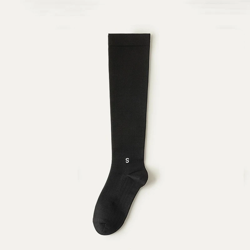1 Paar professionelle Waden-Kompressionssocken, hohe Elastizität, atmungsaktiv, Komfort, ganzjährig, Laufen, Springseil, Sportsocken – Detail 18