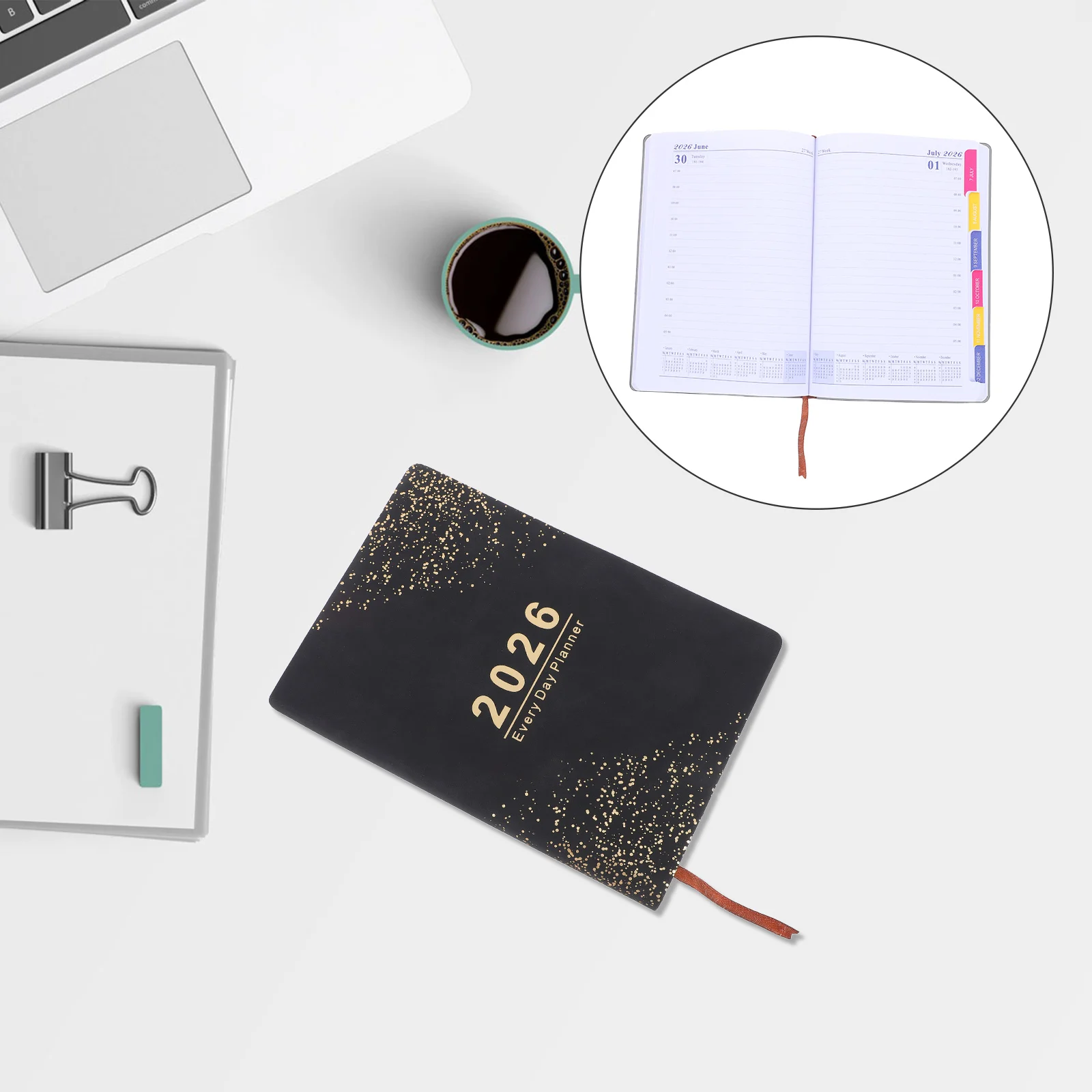 

2026 Schedule Daily Calendar Planner for Men Portable Aesthetic to Do Planners Paper Appointment Books Work